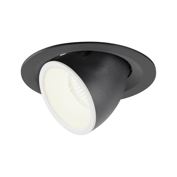 NUMINOS® GIMBLE M, Deckeneinbauleuchte schwarz / weiß 4000K 20°