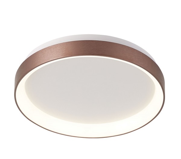 Deko-Light Deckenaufbauleuchte, Mirach 380 mm, Aluminium, Kaffee gebürstet, Warmweiß, 130°, 30W