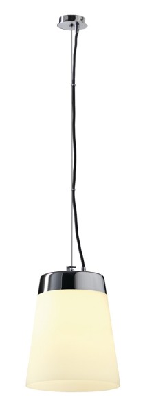 CONE SHADE SATIN, Pendelleuchte, TC-(D,H,T,Q)SE, Glas satiniert/chrom, max. 60W
