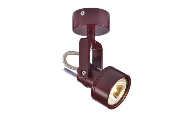 INDA, Wand- und Deckenleuchte, Spot, QPAR51, weinrot, max. 50 W