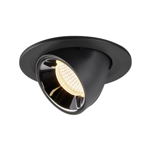 NUMINOS® GIMBLE S, Deckeneinbauleuchte schwarz / chrom 3000K 40°