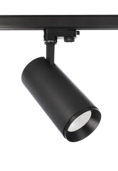 Deko-Light 3-Phasen-Spot, Lucea, Tilt, 30 W, 3000/4000 K, Schwarz, Aluminium, Tiefschwarz RAL 9005