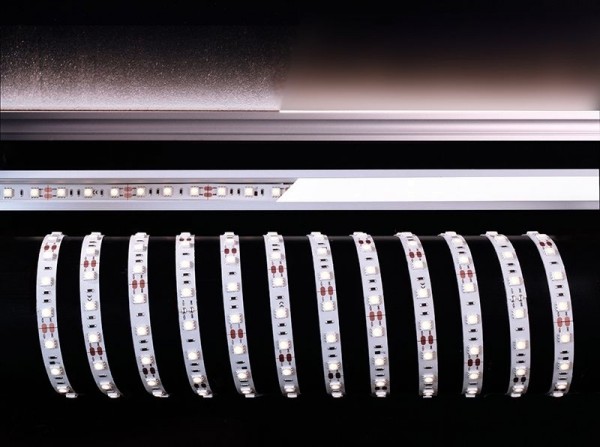 Deko-Light Flexibler LED Stripe, 5050-60-12V-6000K-5m-Nano, Kupfer, Weiß, Kaltweiß, 120°, 38W, 12V