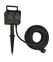 4-FACH GARTENSTECKDOSEN, Außensteckdose, IP44, mit 10 m Anschlussleitung und Schutzkontaktstecker 4-FACH GARTENSTECKDOSEN, Außensteckdose, IP44, mit 10 m Anschlussleitung und Schutzkontaktstecker